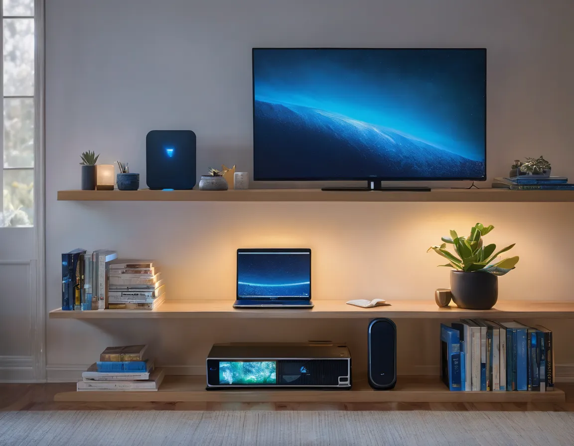 Synology NAS im Wohnzimmer-Regal — Datensicherung im Homeoffice